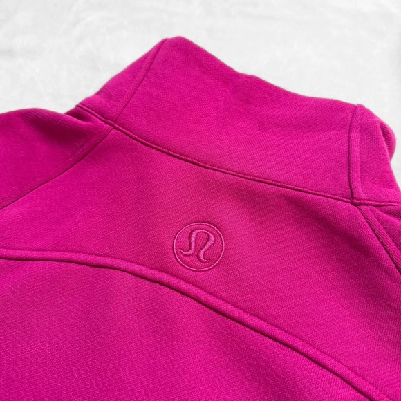 NWT Lululemon Scuba Oversized Funnel Neck Hoodie – Ripened Raspberry/Gold – XS/S - Picture 6 of 10
